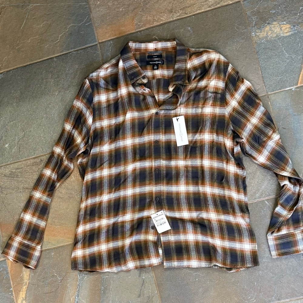Treasure & Bond Multicolor Plaid Shirt
